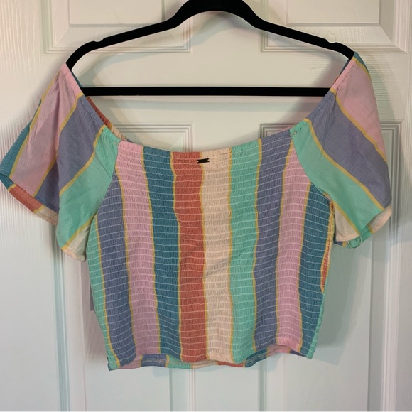 NWT O’Neill Ally Off The Shoulder Top, size M - Picture 9 of 9